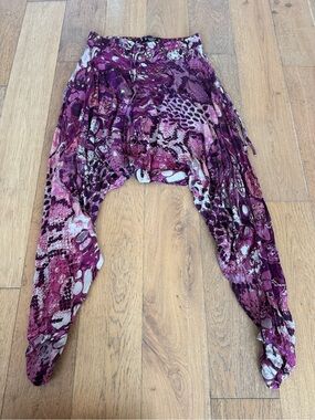 Purple Patterned Harem “Buddha Pants”